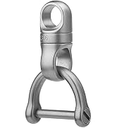 TISUR Swivel Key Ring Clips for Keychains, 360°Rotatable Metal Carabiner Key Chain Hooks for Keys...