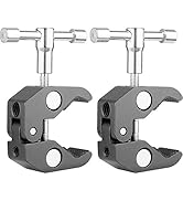 ChromLives Super Clamp Crab Clamp Photography w/ 1/4'' and 3/8'' Thread Rod Clamp Pliers Clip for...