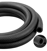 1/4 Inch ID NBR Rubber Hose, Fuel Hose Line Transfer Hose for Small Engine Black 5 Feet
