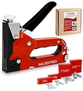 MaxoPro Upholstery Staple Gun Heavy Duty Stapler Gun with Staples