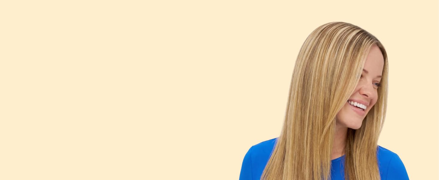 Woman with straight hair