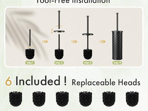 Replaceable Heads | 6 Included