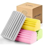 Jeymei 4-Pack Damp Clean Duster Sponge,Damp Dusting Sponge,Duster Baseboard Cleaner Sponge with R...