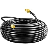 Boobrie SMA Coaxial Cable Upgraded 49.2Ft SMA Male to SMA Female Coax Cable LMR200 Equivalent SMA...