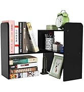 PAG Desk Organizer Desktop Shelf Adjustable Countertop Bookshelf Small Table Shelves Book Organiz...