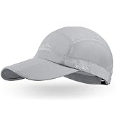 ELLEWIN Unisex Baseball Cap UPF 50 Unstructured Hat with Foldable Long Large Bill