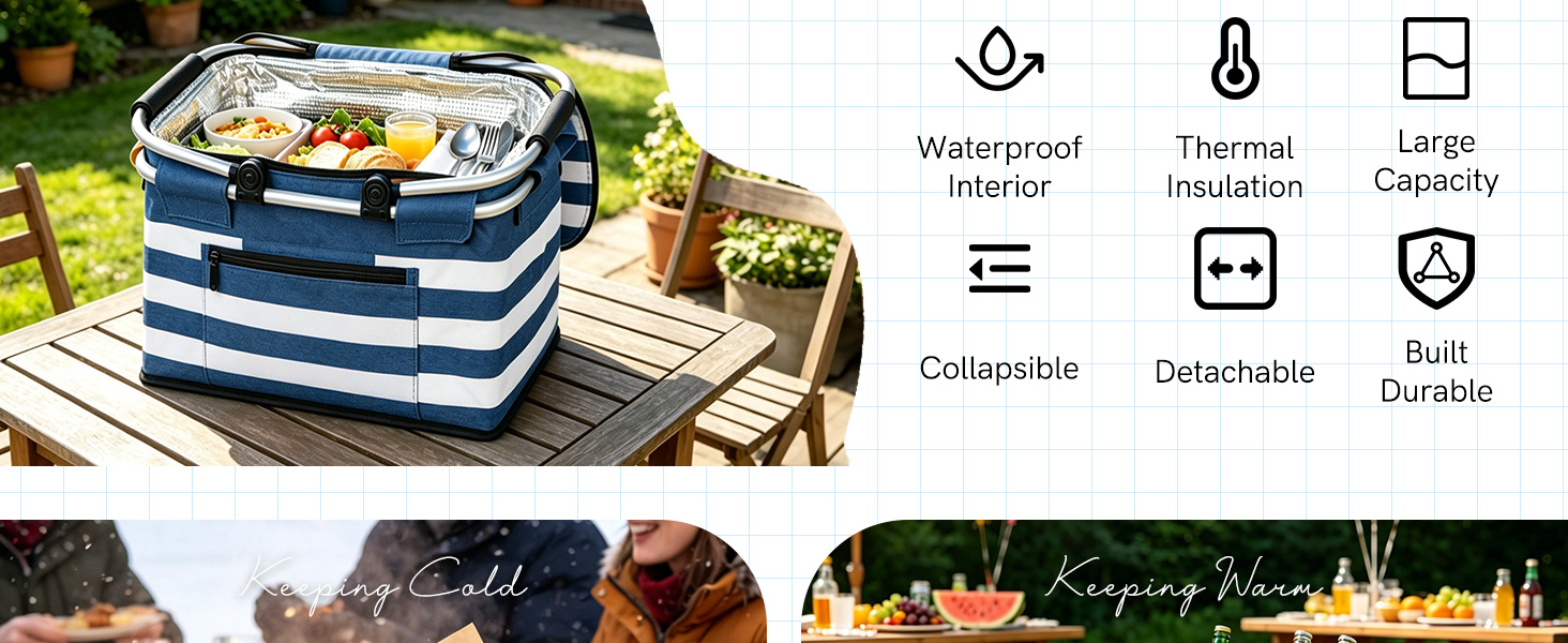 Insulated Picnic Basket