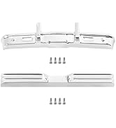 RC Front & Rear Bumper for SCX30 K10 Aluminum Bumper for 1/30 RC Crawle Replace Upgrade (Silver)