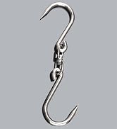 Alele Swiveling Meat Hook,12mm Heavy Duty Stainless Steel Processing Butcher Hooks - Large Fish,H...