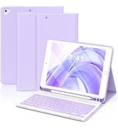 KBCASE Keyboard Case for iPad 9th/8th/7th Generation 2021/2020/2019, Compatible with iPad Air 3/P...
