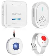 CallToU Wireless Caregiver Pager Call Button Medical Nurse Alert System Alarm and Panic Button at...