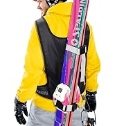 Hikeen Ski Strap, Ski & Poles Backpack Shoulder Strap Hands-Free for Easy Transportation of Your ...