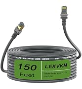 LEKVKM Starlink Gen 3 Cable 150 ft, Waterproof Replacement Cable for Starlink Rectangular Satelli...