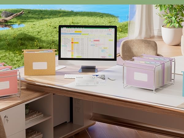 Wheat Straw Expanding Hanging File Folders