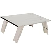 Alpine Mountain Gear Mini Compact Aluminum Table for Camping - Portable Aluminum-Top Folding Tabl...