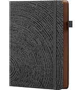 ALKALO Lined Journal Notebook for Work, A5 Debossed Hardcover Journals for Men Women Writing, 200...