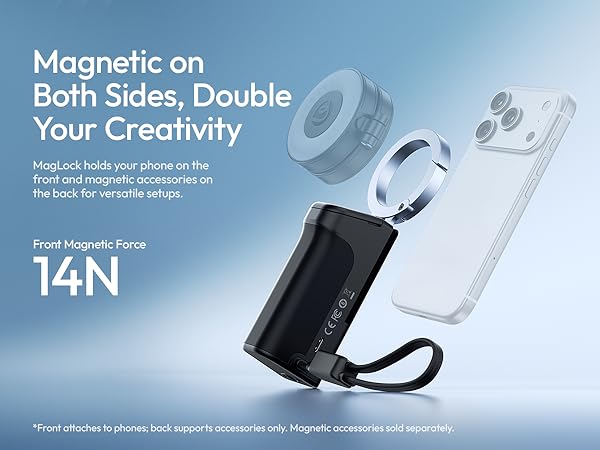 magsafe grip with selfie fill light