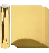 60 Sheets Metallic Gold Cardstock Paper, Goefun Foil Paper Glossy Cardstock 8.5 x 11 for Crafting...