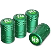 CKAuto Tire Valve Stem Caps, Anodized Aluminum Tire Valve Cap Set, Corrosion Resistant, Universal...