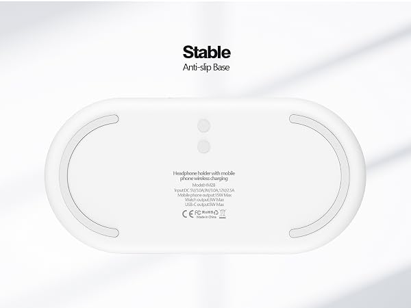 headphone stand with wireless charger