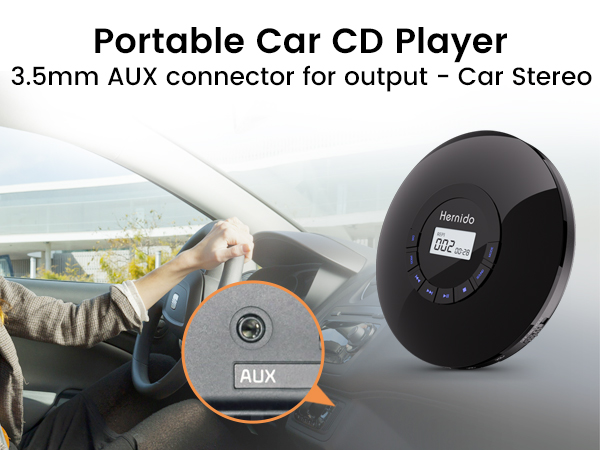 aux cd player car