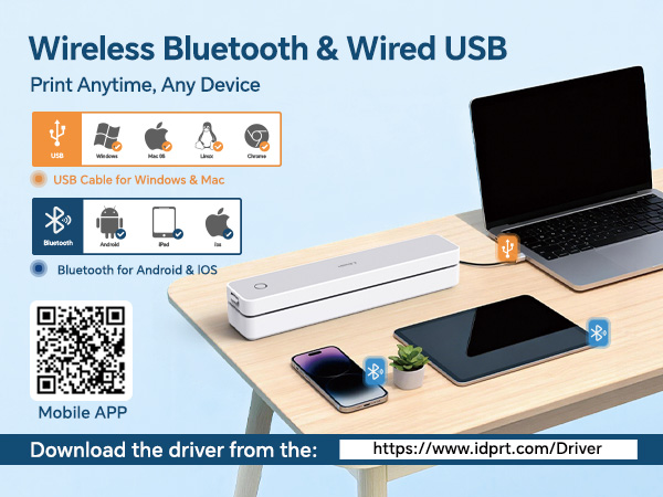 Portable Printer Wireless for Travel