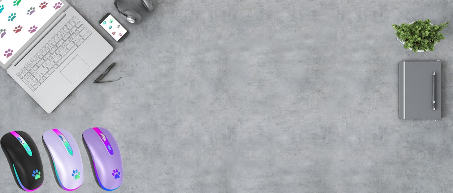 LED Wireless Bluetooth Mouse