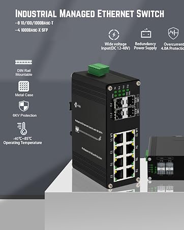 Indurtial Gigabit Ethernet Managed Switch