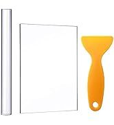 Acrylic Clay Roller with Sheet Backing Board, Assisted Shovel, Rubber Tools/Moulds, Ultra-Light H...