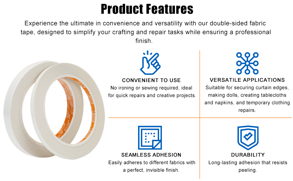 Product Features:Convenient to Use;Versatile Applications ;Seamless Adhesion;Durability