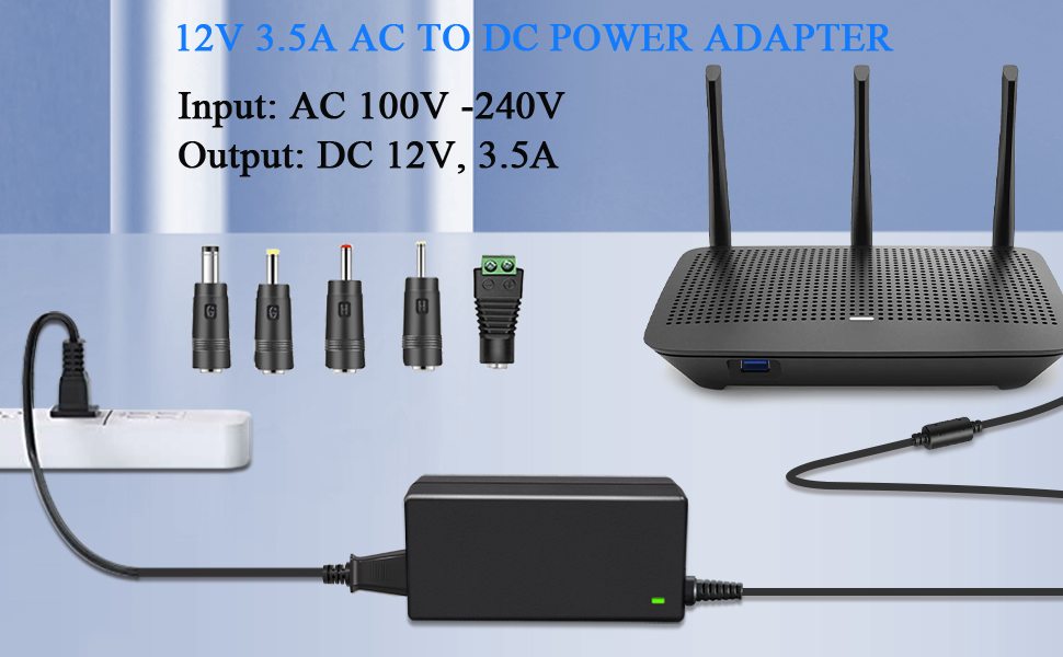 12v 3.5a ac dc power adapter