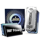 OneFish for iPhone 17 Pro Max Privacy Screen Protector - 4 Way 360 Anti Spy Bubble Free, Easy Ins...