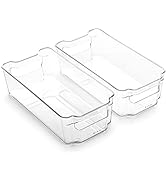 BINO | Stackable Storage Bins | THE STACKER COLLECTION | Clear Plastic Storage Bins | Built-In Ha...