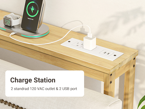 narrow console table