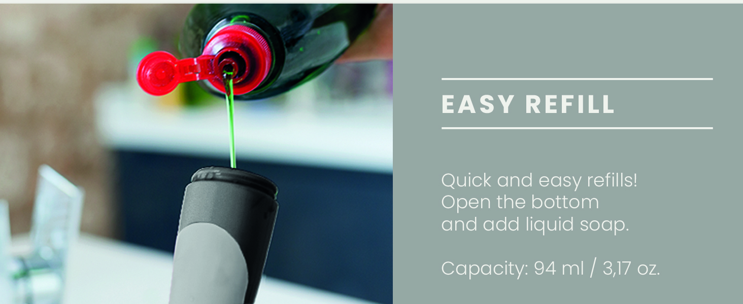 High with a capacity of 3-1/9-fluid ounces or 94-milliliters.