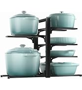 ORDORA 6-Tier Pots and Pans Organizer under Cabinet, Kitchen Cabinet Organizers and Storage, Heav...