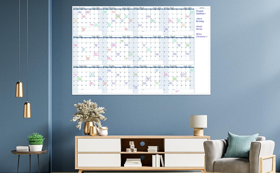 dry erase calendar for wall