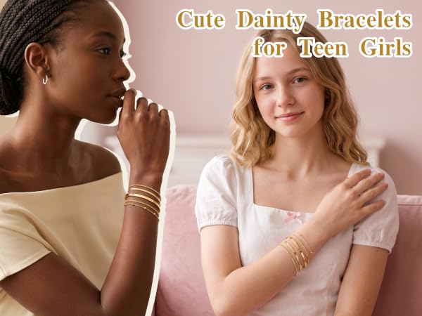 Cute Dainty Bracelets for Teen Girls