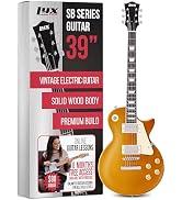 LyxPro 39” SB Series Electric Guitar, LP Style for Beginner, Intermediate & Pro Players Solid Bod...