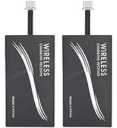 2 PCS QI Standard Type-C Universal Charger Adapter Mobile Phone Sticker Charging Receiver