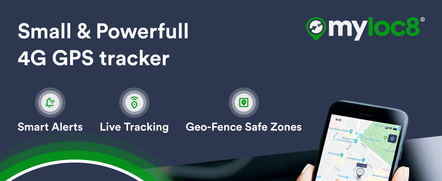 Myloc8 tracking features