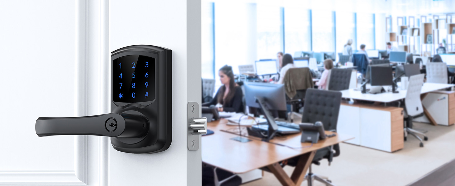 Touchscreen Keypad Door Lock with Handle