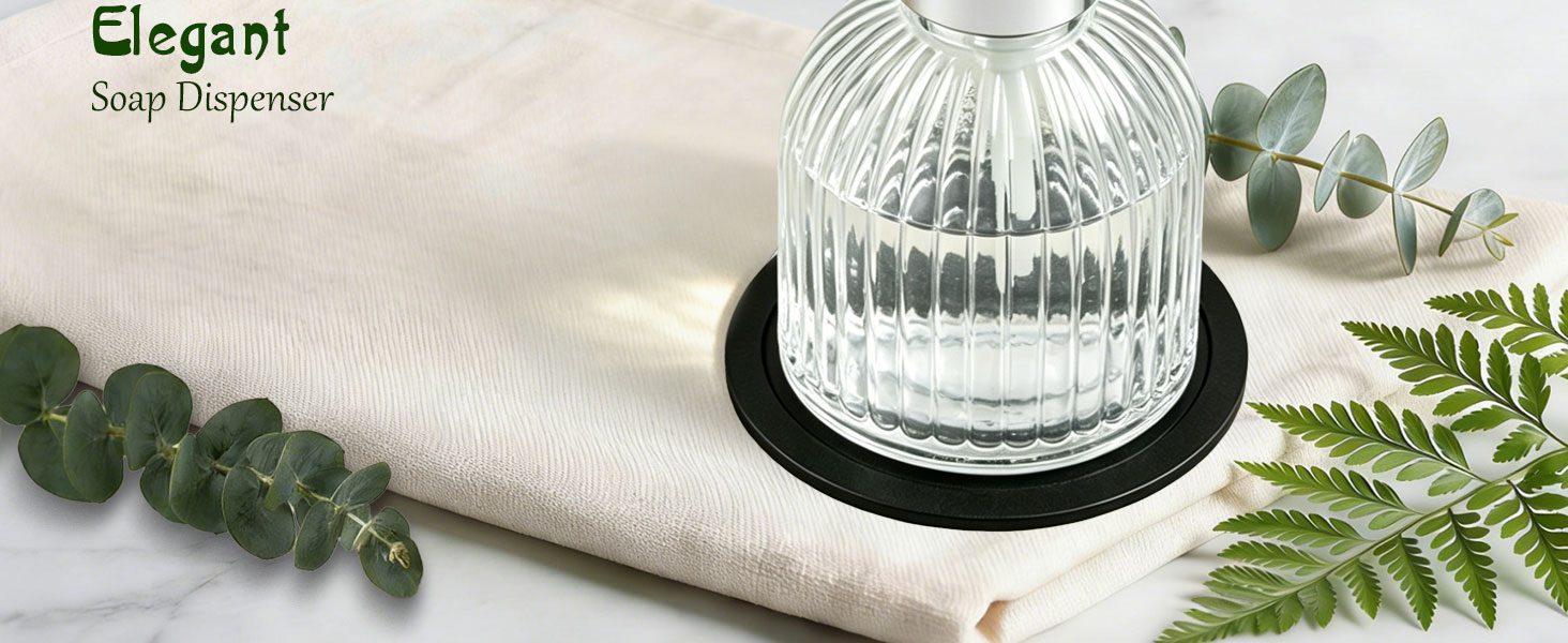 clear soap dispenser