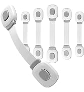 Fursafe&Q Baby Cabinet Locks, Child Safety Cabinet Proofing - Child Safety Strap Locks Adhesive D...
