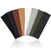 8 Pack Sport Headbands for Women, Elastic Soft Fabric Non-Slip Hair Bands Hair Warp for Daily Wor...