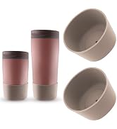 JTJEI 2pcs Silicone Boot for Owala SmoothSip Slider 12oz 20oz, Anti-Slip Protective Sleeve for Ow...