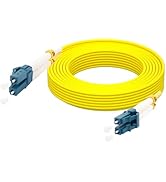 Hamadap- LC to LC Single Mode Fiber Patch Cable OS2 10M/32ft, 1G/10GB Single Mode Duplex, 9/125um...