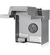 SURAIELEC 30 Amp RV Power Outlet Box, Weatherproof Electrical Power Box for RV/EV Receptacle, 125...