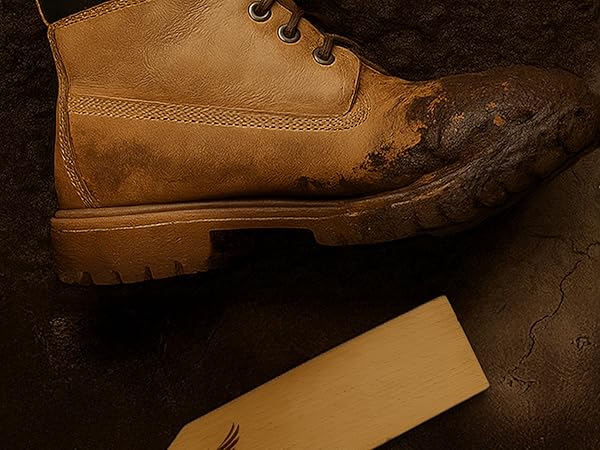 Eagle Heavy Duty Shoe Brush – Tough Synthetic Bristles for Removing Stubborn Dirt Handle Grip