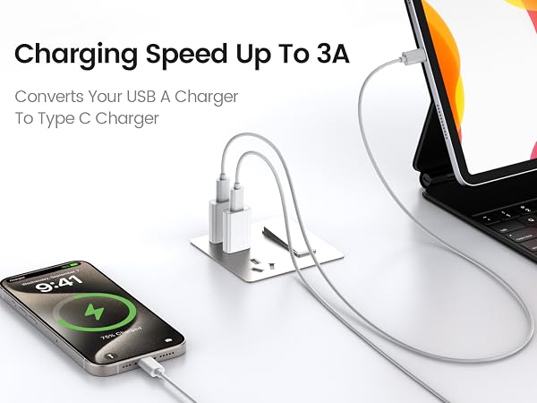 Converts Your USB A Charger To Type c Charger